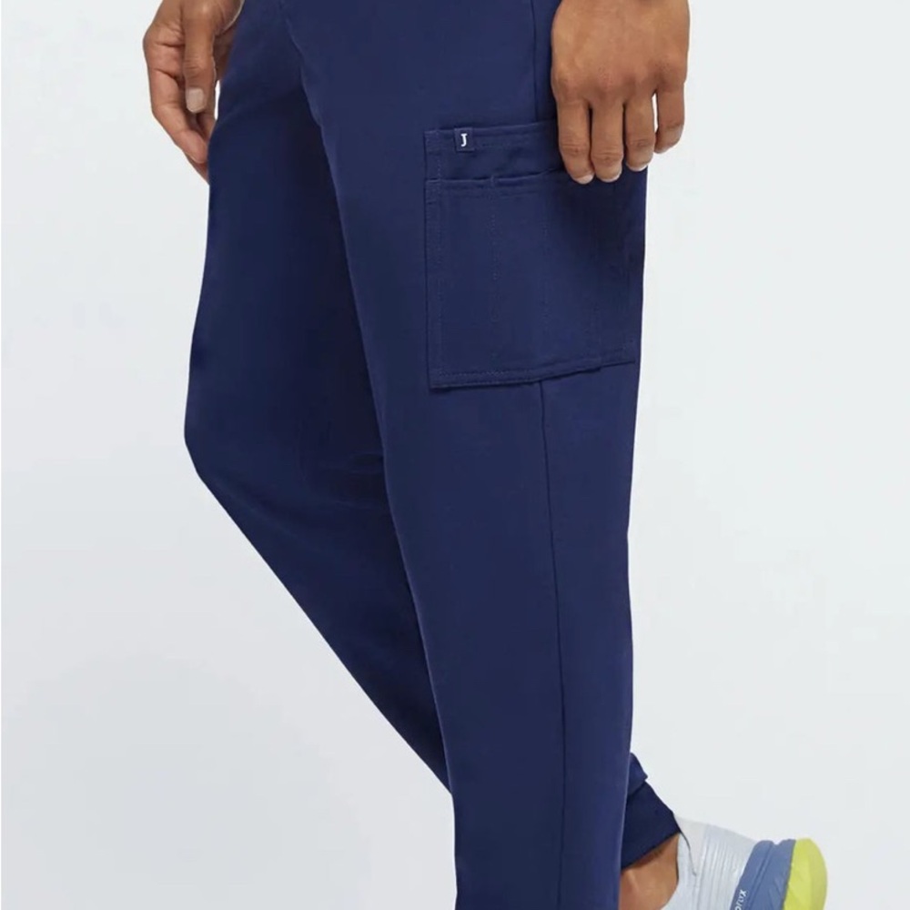 Jaanuu Men’s Mesh Pocket Jogger Scrub Pants - Size L - Picture 7 of 8